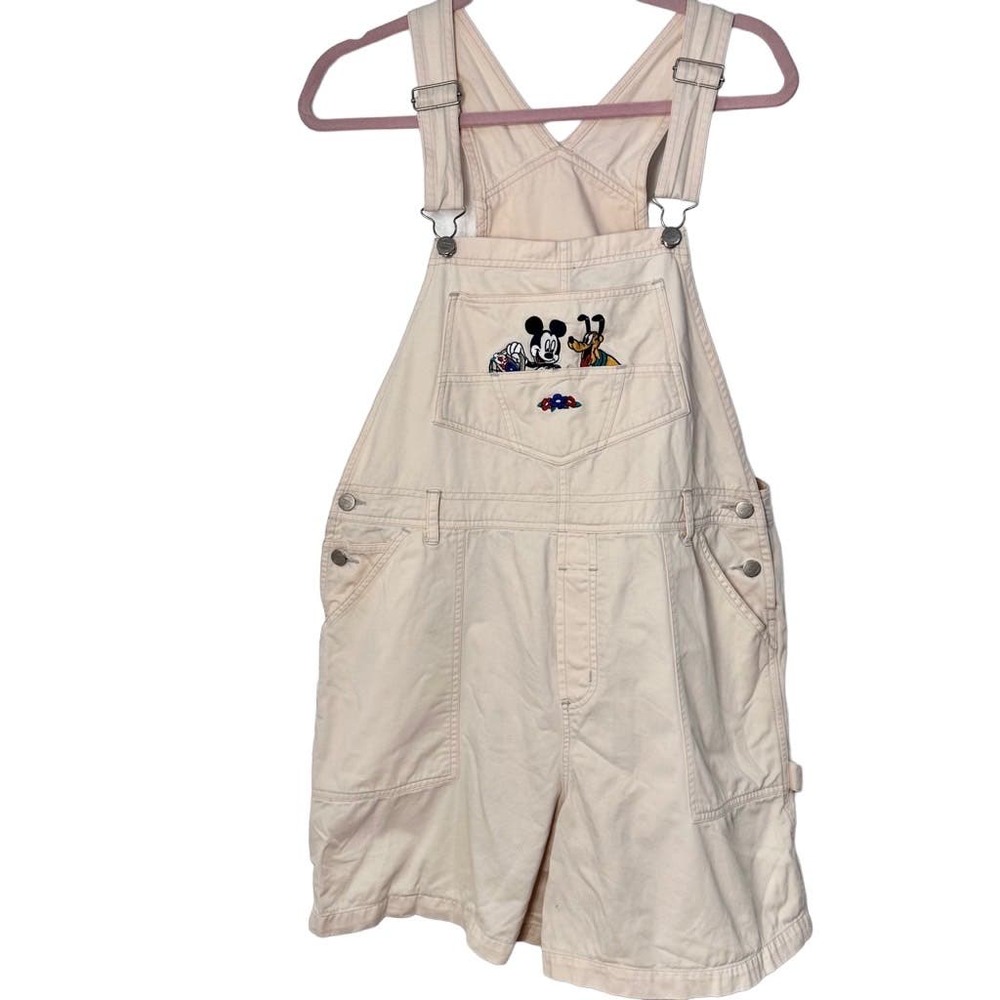 Disney Mickey Unlimited Jerry Leigh Overall Shorts Mickey & Pluto PickFlowers XL